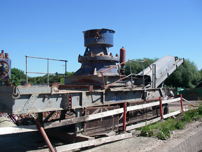 Svedala cone crusher on site