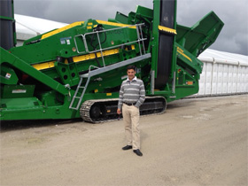 Ronan Ghosh with a McCloskey B200 BIVITEC