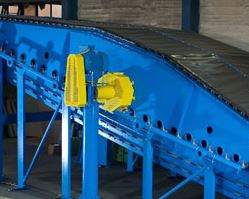 Screening equipment in operation