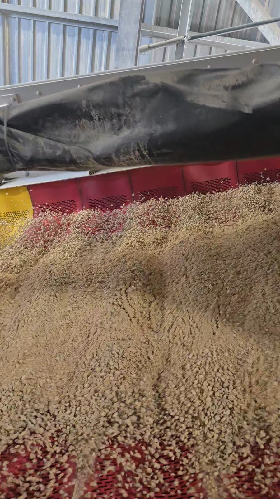 A flip-flow screen in operation at the Binder+Co factory
